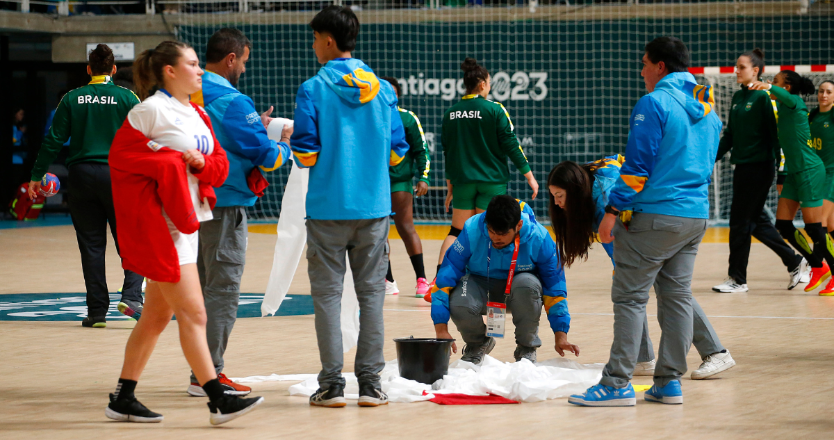 Santiago 2023 responde las críticas de las goteras del Balonmano y además, culpan a la Municipalidad de Viña del Mar.