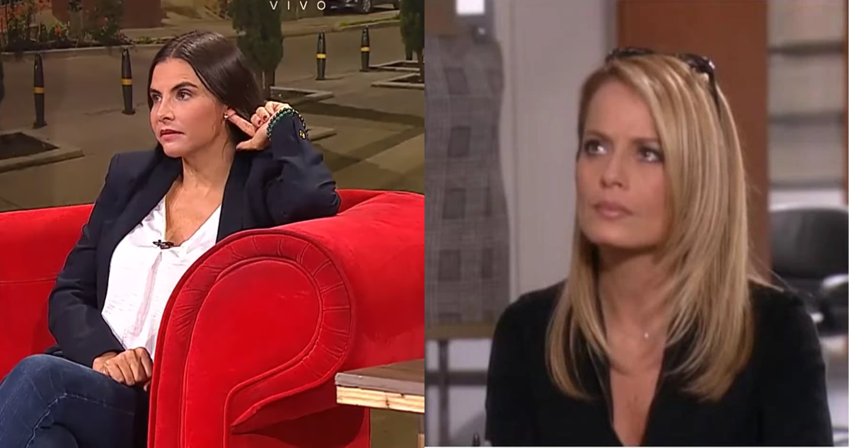 Natalía Ramírez, actriz de Betty La fea (izquierda) y Cecilia Bolocco (derecha) en la teleserie