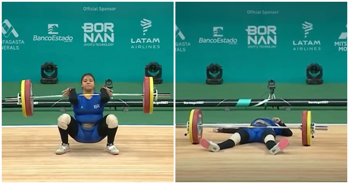Beverly de León accidente levantamiento pesas Santiago 2023