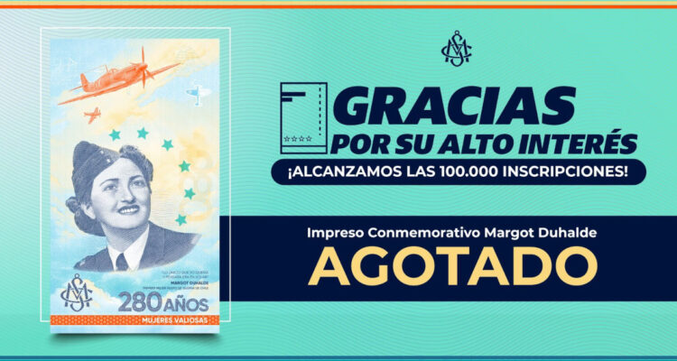 Error geográfico en billete de Margot Duhalde