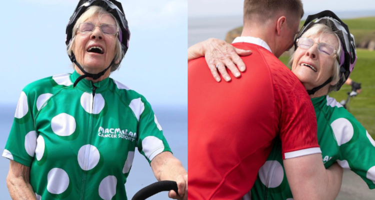 Abuela de 85 años recorrió 1.600 kilómetros en bicicleta para lidiar con la pérdida de sus tres hijos