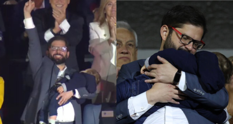 ¿Quién es el niño que el Pdte. Gabriel Boric sostuvo en la ceremonia de los Juegos Panamericanos?