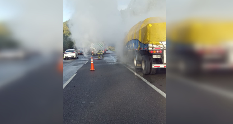 incendio camión Máfil
