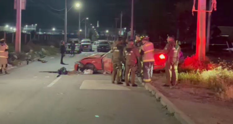 Un muerto deja accidente de tránsito en medio de carreras clandestinas en Quilicura