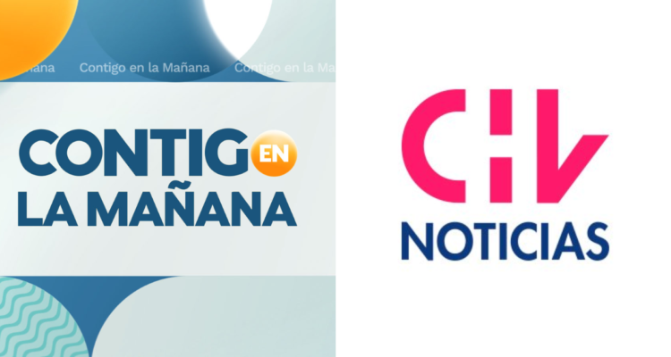 Logos de Contigo en la mañana y de Chilevisión noticias de CHV en referencia a comunicado de trabajadores de depto. de Prensa y del Matinal frente a postura de Paramount en conflicto de Israel