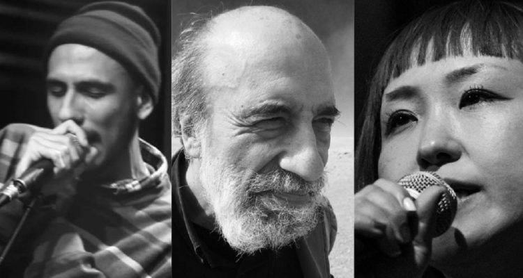 Matiah Chinaski, Raul Zurita y Yuri Miki