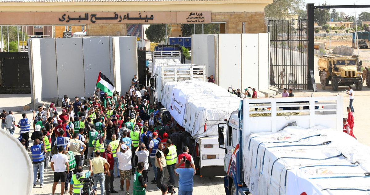 Comienza la entrada de ayuda humanitaria en Gaza