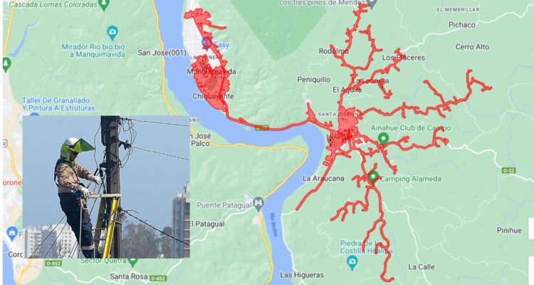 Corte de luz en Chiguayante y Hualqui