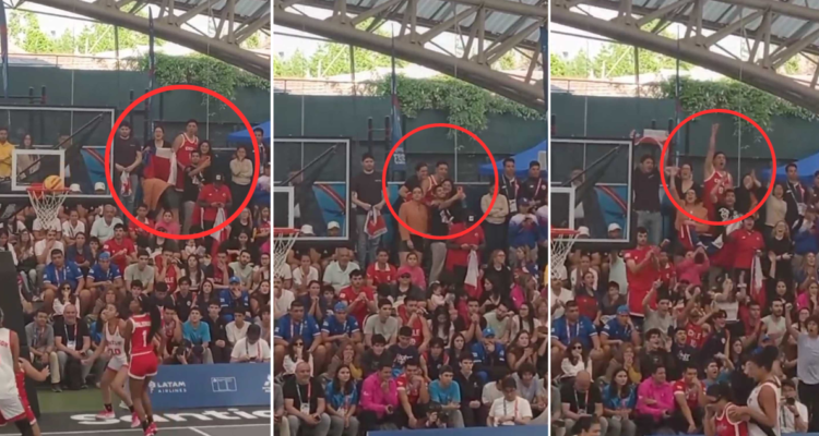 Daniel Arcos, estrella del Básquetbool 3×3, vivió como un hincha más la victoria del elenco femenino.