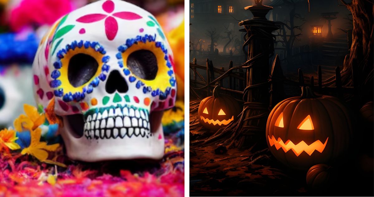 Cuál es la diferencia entre la fiesta de Halloween y el Día de los Muertos, en qué fecha son, cuáles son sus origenes, costumbres y decoraciones.