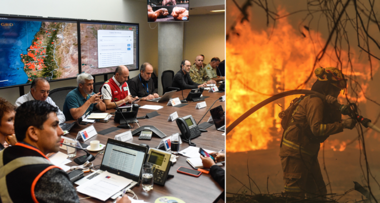 Senapred e incendios forestales