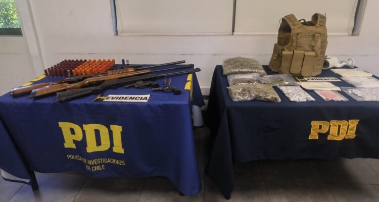 Nueve detenidos tran incautación de drogas, armas y municiones en El Monte