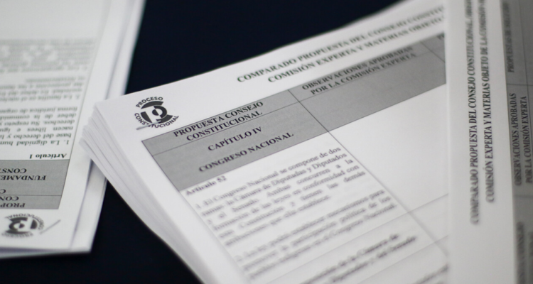 Imagen contextual del plebiscito constituyente, cuyas proyecciones mide la encuesta Cadem.