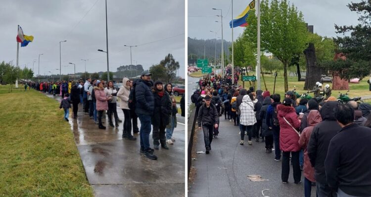Asistentes al REC hacen larga fila fuera del Teatro Bío Bío: cola llega al Puente Llacolén