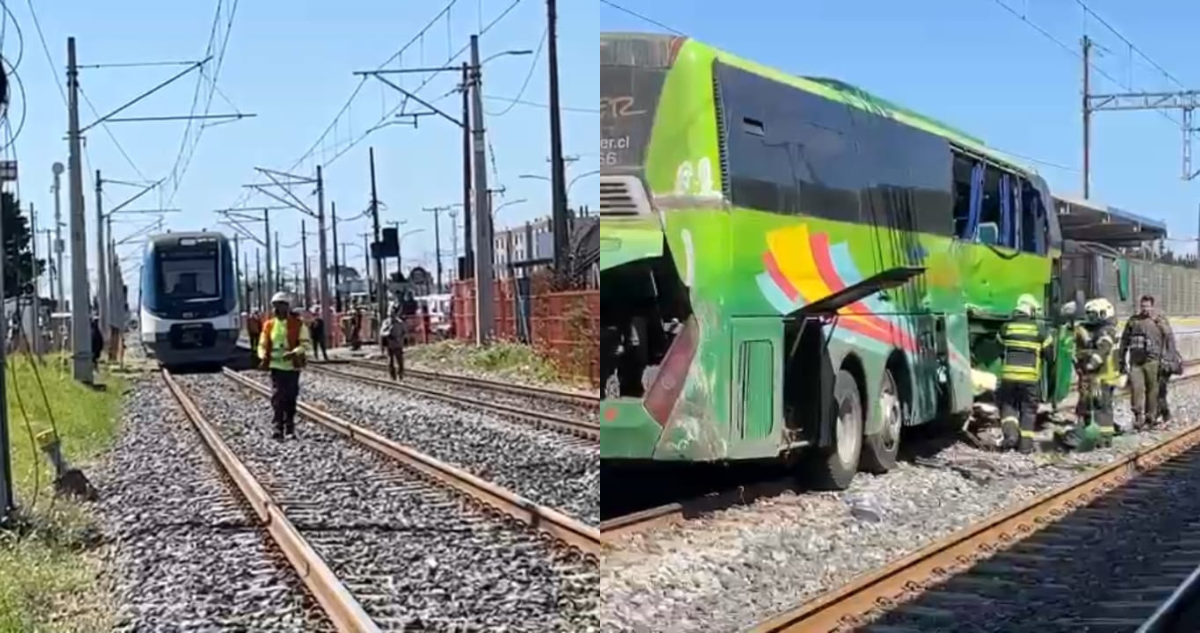 EFE Sur modifica funcionamiento de Línea 2 tras colisión de bus con Biotren en San Pedro de la Paz