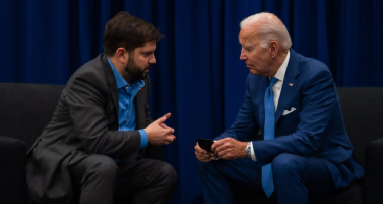 Gabriel Boric y Joe Biden