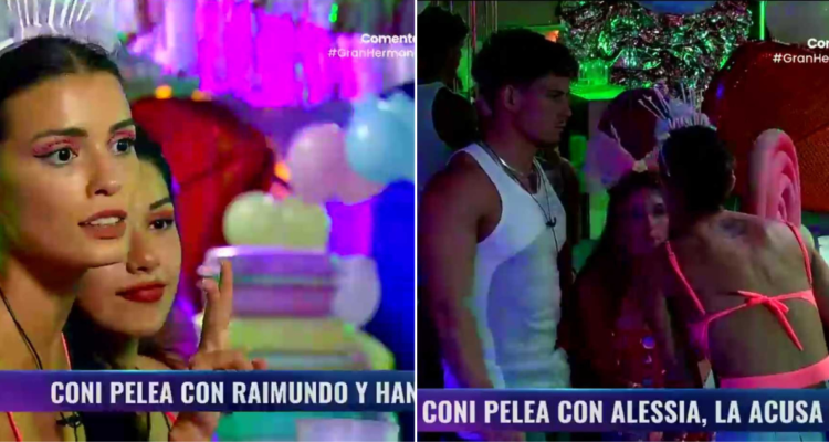 Constanza peleando en Gran Hermano