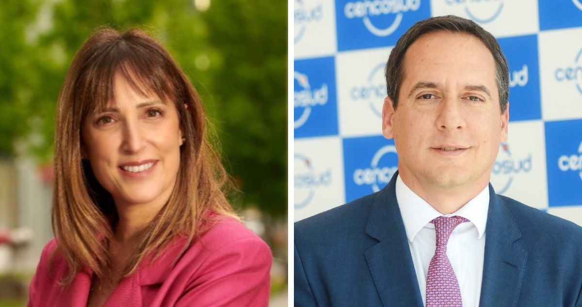 Izquierda, presidenta de Icare: Karen Thal S., derecha, CEO de Cencosud: Matías Videla