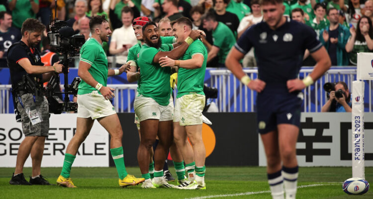 Irlanda arrasó con Escocia en el Mundial de Rugby,