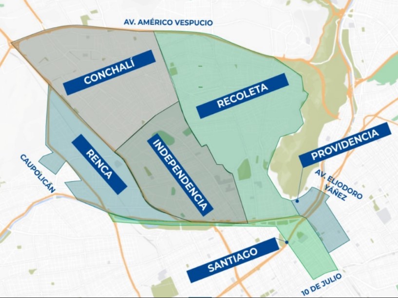 Mapa de corte de agua