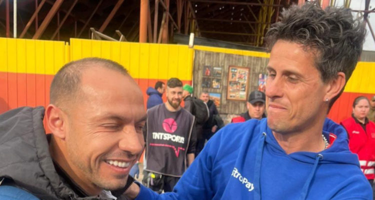 El tierno momento protagonizado por Marcelo Díaz y Diego Rivarola en la previa del duelo entre Universidad de Chile y Audax Italiano.