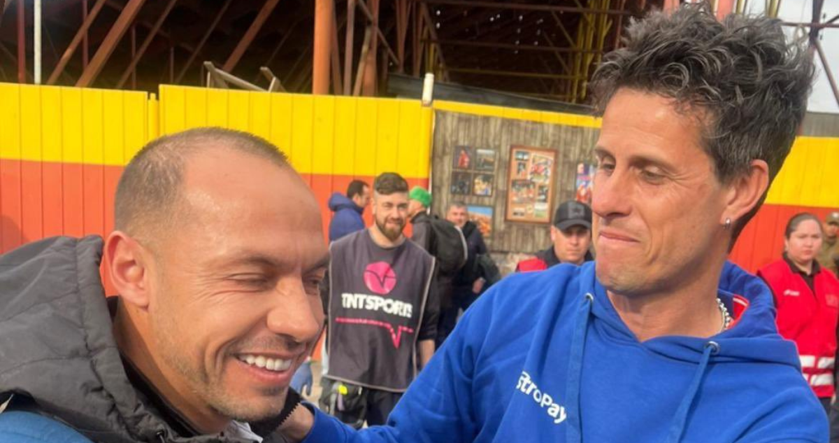 El tierno momento protagonizado por Marcelo Díaz y Diego Rivarola en la previa del duelo entre Universidad de Chile y Audax Italiano.
