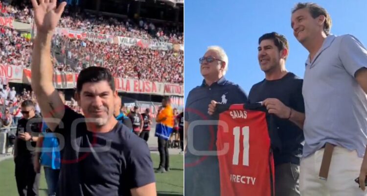 Marcelo Salas recibió una tremenda ovación en homenaje realizado por River Plate