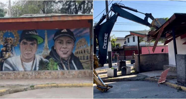 Demuelen memorial narco de los “Cogote de Toro” en San Ramón: son rivales de “Los Risas”