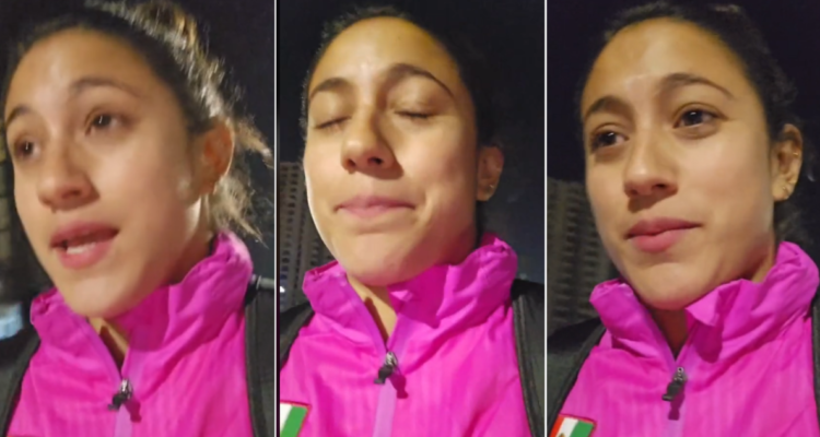 Mexicana consolada por chilenos en el Metro