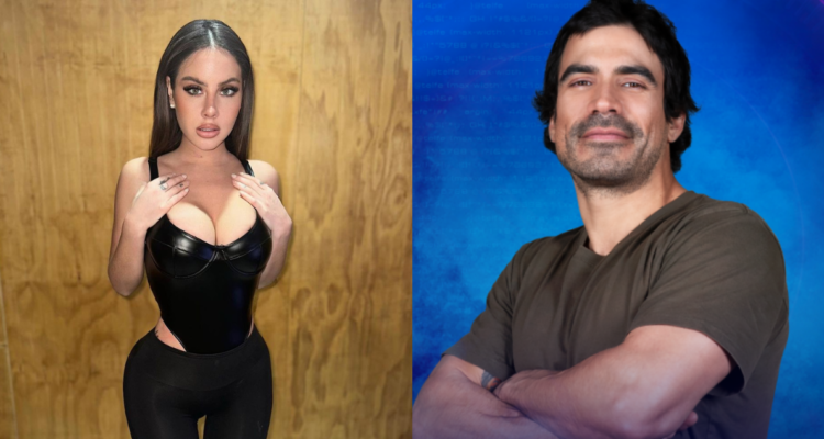 Ignacia Michelson (izquierda) y Seba Ramírez (derecha) en referencia a Gran Hermano