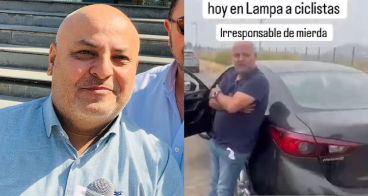 Miguel Acuña en fotografía cargada a su instagram (izquierda) y en video denuncia (derecha)