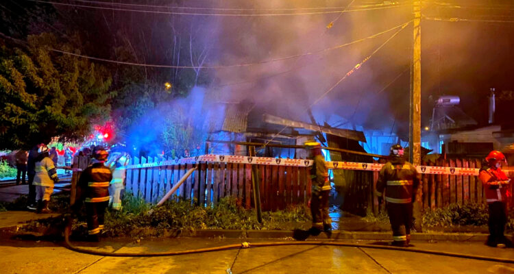niños mueren incendio vivienda angol