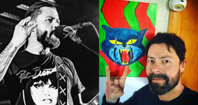 Omar Acosta en un Show (izquierda) y en una fotografía en Instagram (derecha)