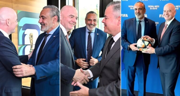 Pablo Milad y Gianni Infantino juntos en la FIFA