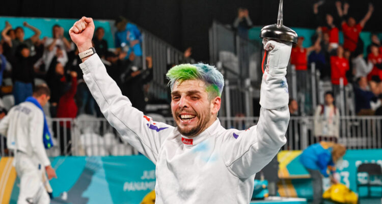 Pablo Núñez a la final de esgrima en Santiago 2023