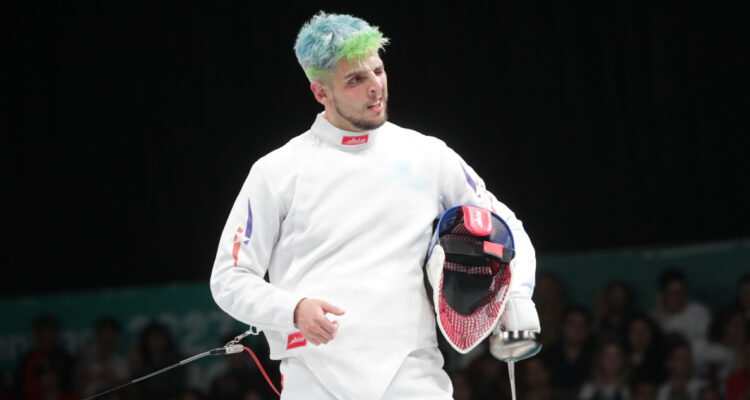 Pablo Núñez en final esgrima Santiago 2023