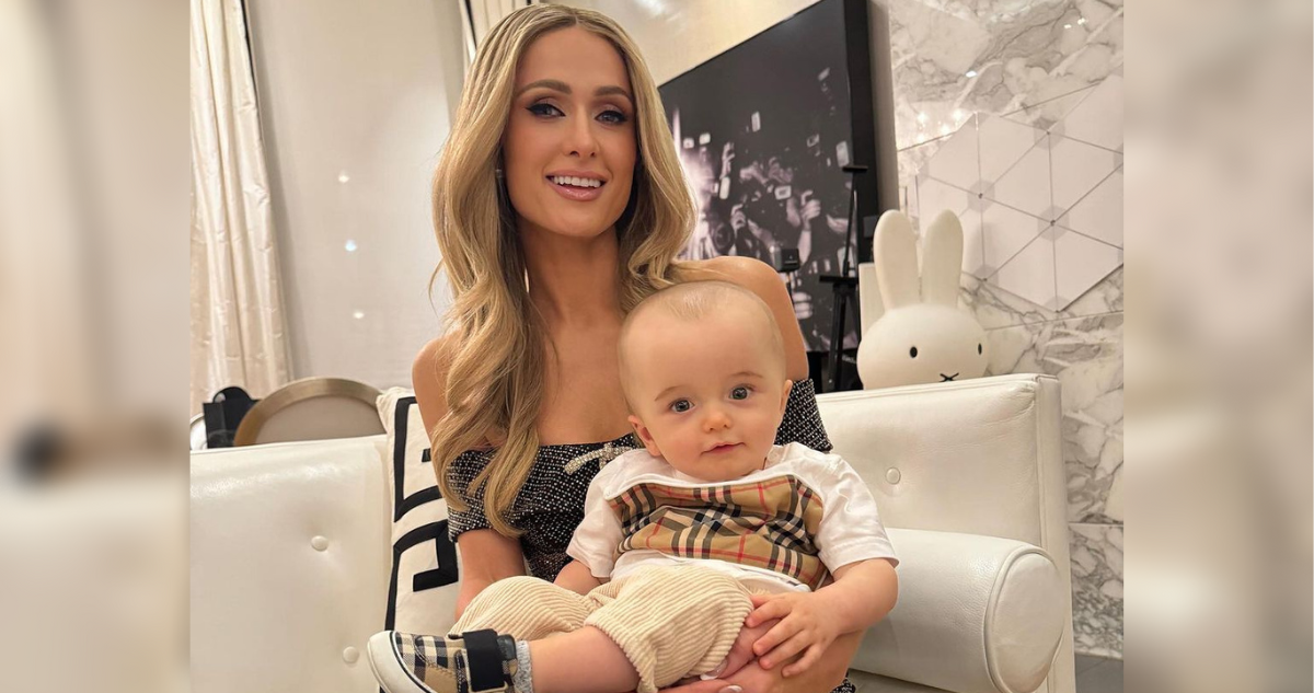 Paris Hilton junto a su hijo Phoenix Barron