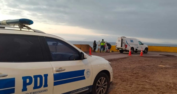 La PDI en el sector del Parque de Los Eventos.