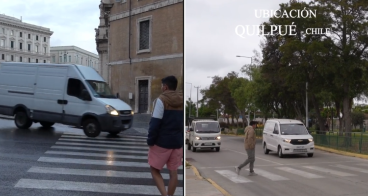 Chilenos ante el Paso de Cebra