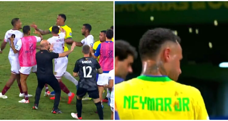 pelea Brasil Venezuela Rondón Neymar