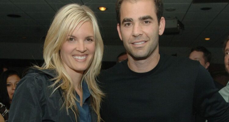 Pete Sampras acompaña a su esposa Bridgette Wilson