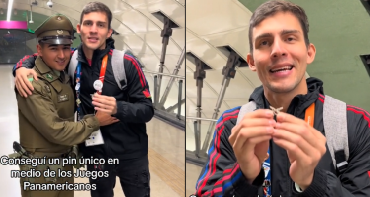 Cambió pin de Fiu por insignia de Carabineros