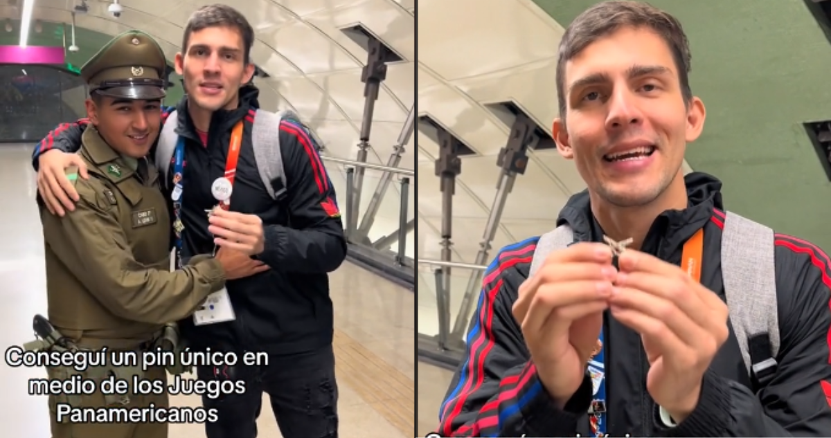 Cambió pin de Fiu por insignia de Carabineros