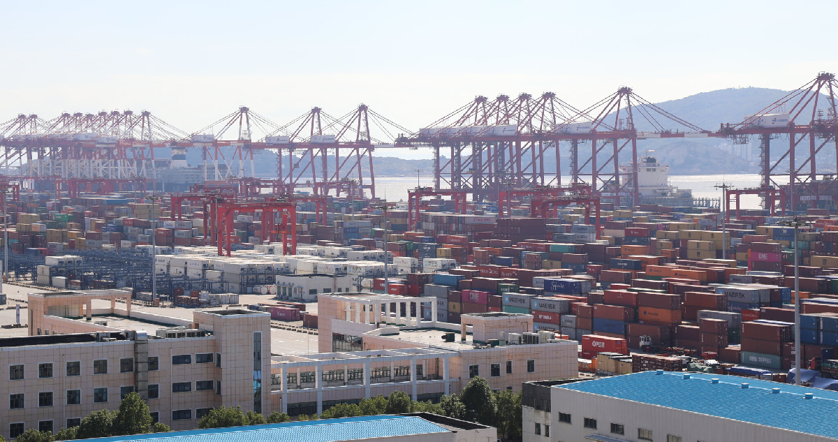 puerto Yangshan de Shanghái