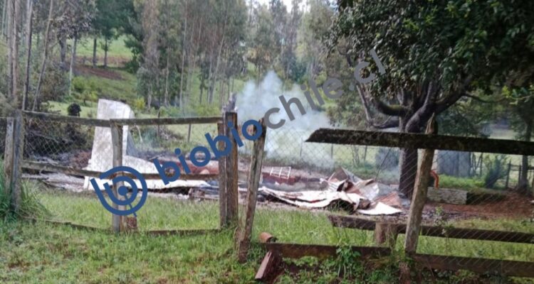 Quema de capilla en Contulmo