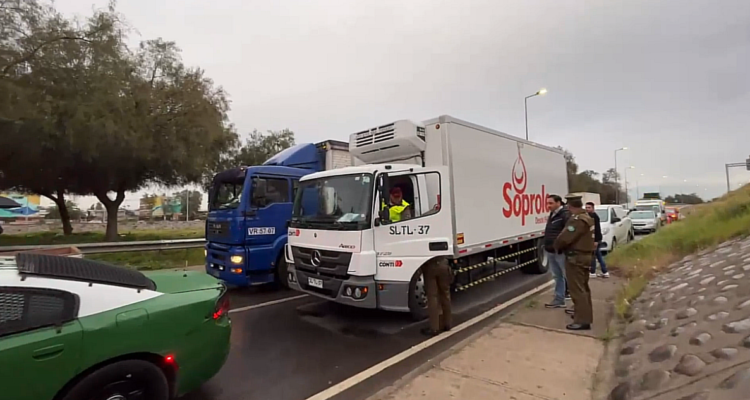 Recuperan camión robado en la RM gracias a que dueño vigilaba desplazamiento con GPS