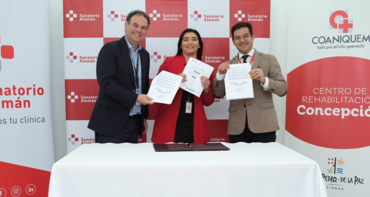 Sanatorio Alemán y Coaniquem anuncian convenio para atender a pacientes con quemaduras en Concepción
