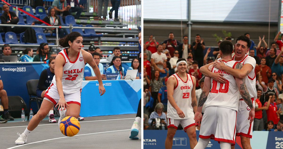 Chile va por medallas en el Básquetbol 3×3 de Santiago 2023.