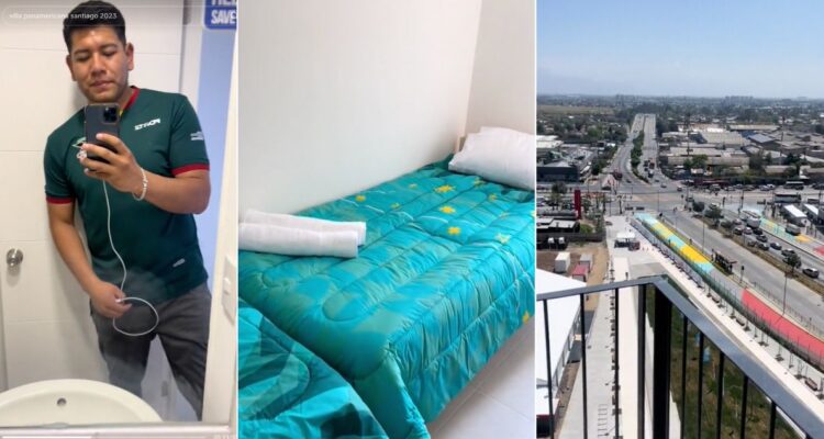 Deportista boliviano quedó fascinado con la Villa Panamericana de Santiago 2023