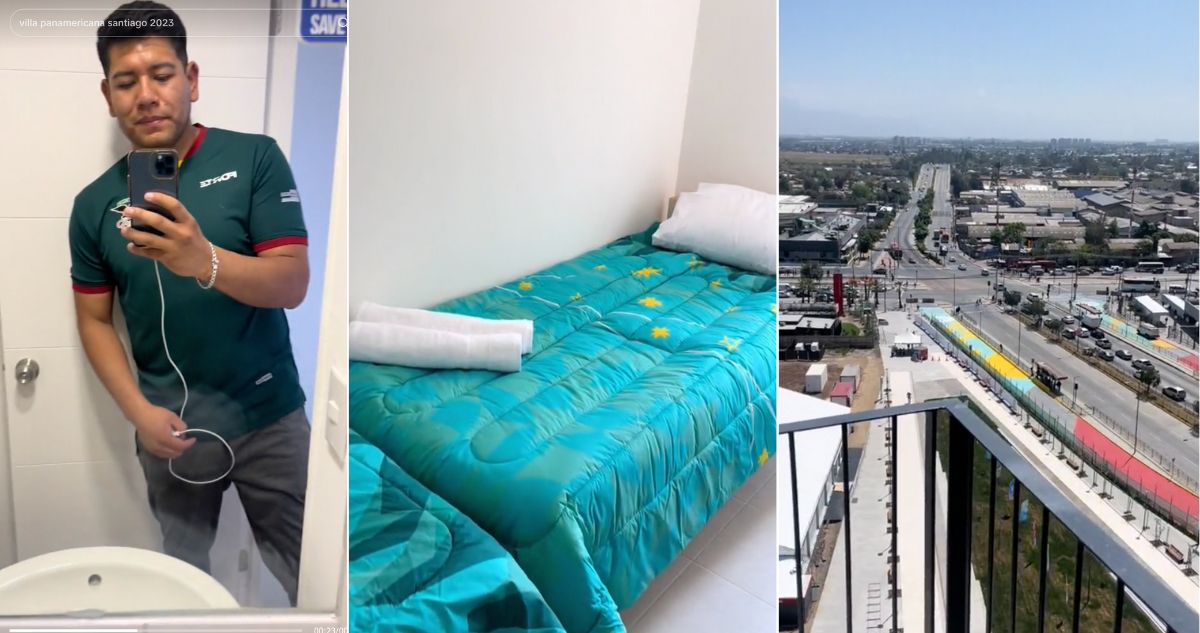 Deportista boliviano quedó fascinado con la Villa Panamericana de Santiago 2023